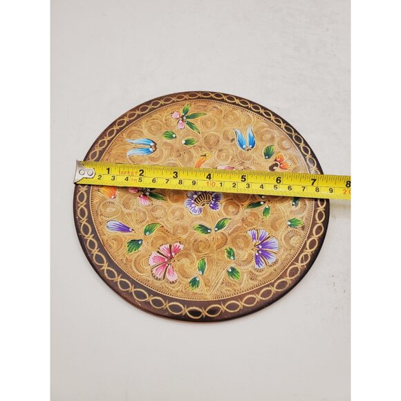 Vintage 1970’s Copper Enamel Wall Plate - Copper Plate To Hang On The Wall | - Picture 8 of 9
